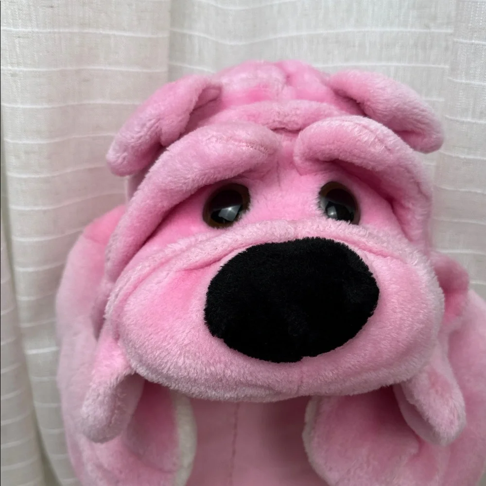 Charming Pink Plush Dog Toy